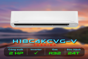 Máy lạnh Toshiba Inverter 2.0 HP RAS-H18E2KCVG-V